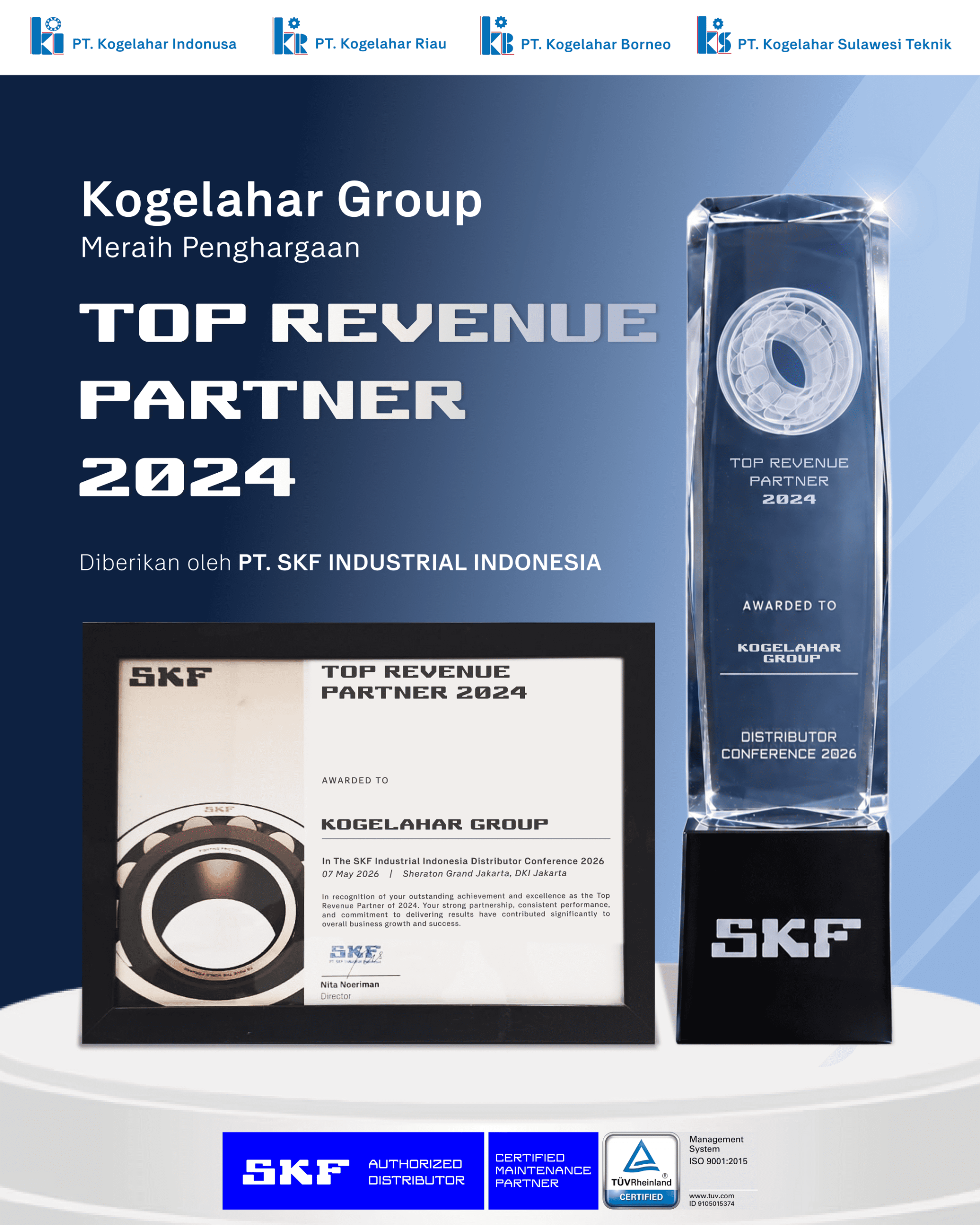 Kogelahar Group - Top Revenue Partner 2024 Kogelahar Group - Top Revenue Partner 2024
