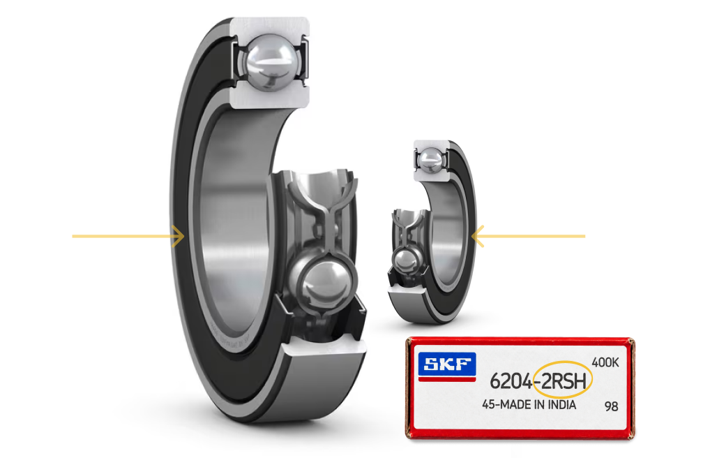 Bearing dengan kode 2RSH Bearing dengan kode 2RSH