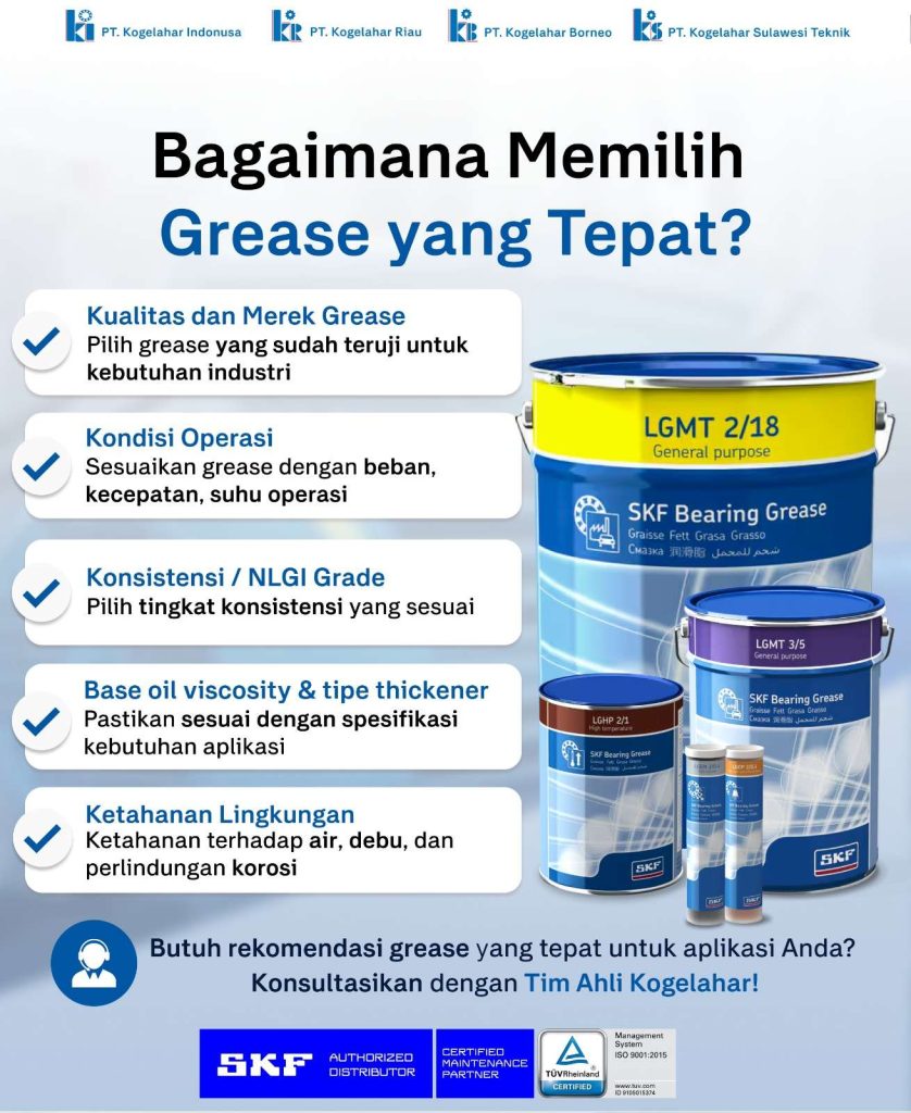Cara Memilih Grease yang Tepat