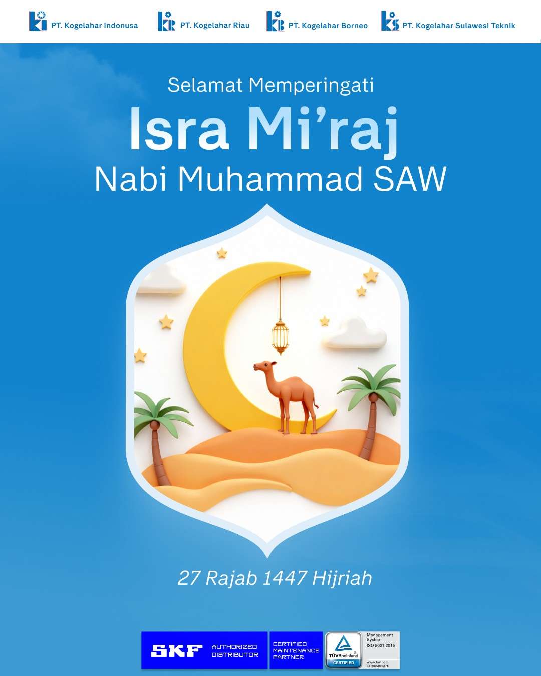 selamat memperingati Isra Mi’raj Nabi Muhammad SAW, 27 Rajab 1447 H 