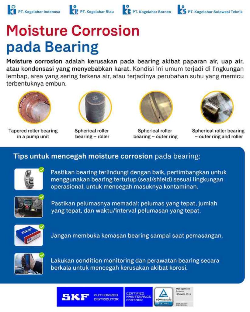 Moisture Corrosion pada Bearing