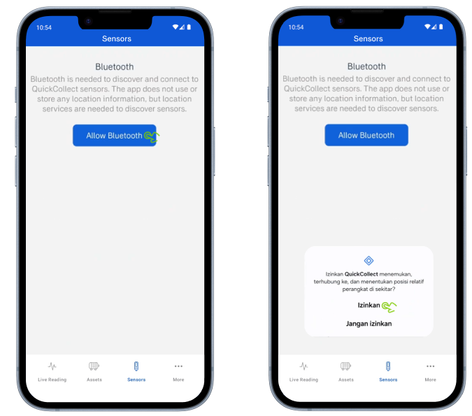 Cara Menghubungkan SKF QuickCollect Sensor ke Smartphone