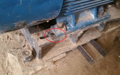 Pemilihan dan pemotongan plat besi untuk ganjalan Shaft Alignment