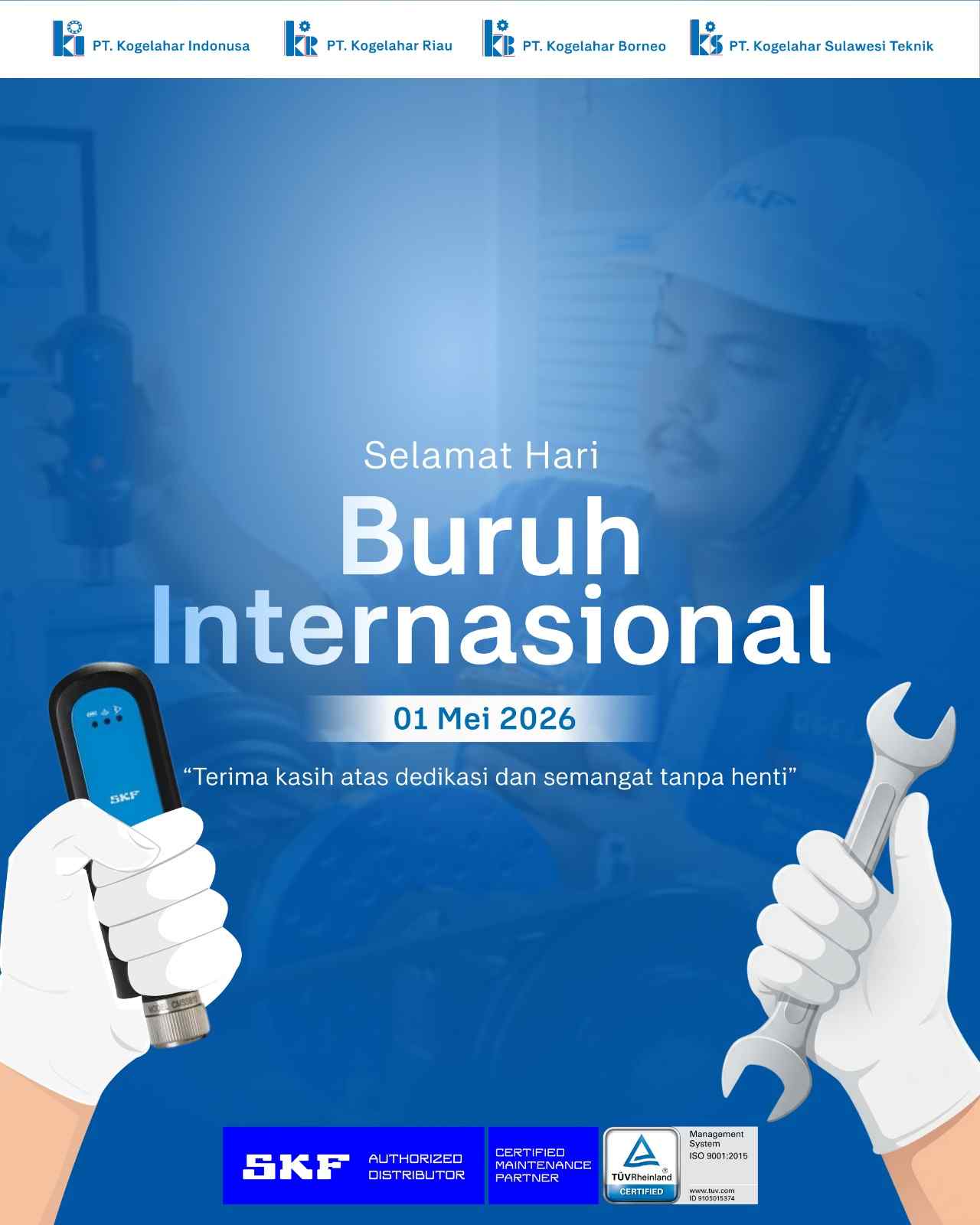 Selamat Hari Buruh Internasional 01 Mei 2026
